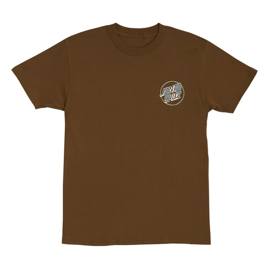 SANTA CRUZ Acid Cloud Dot Tee Brown