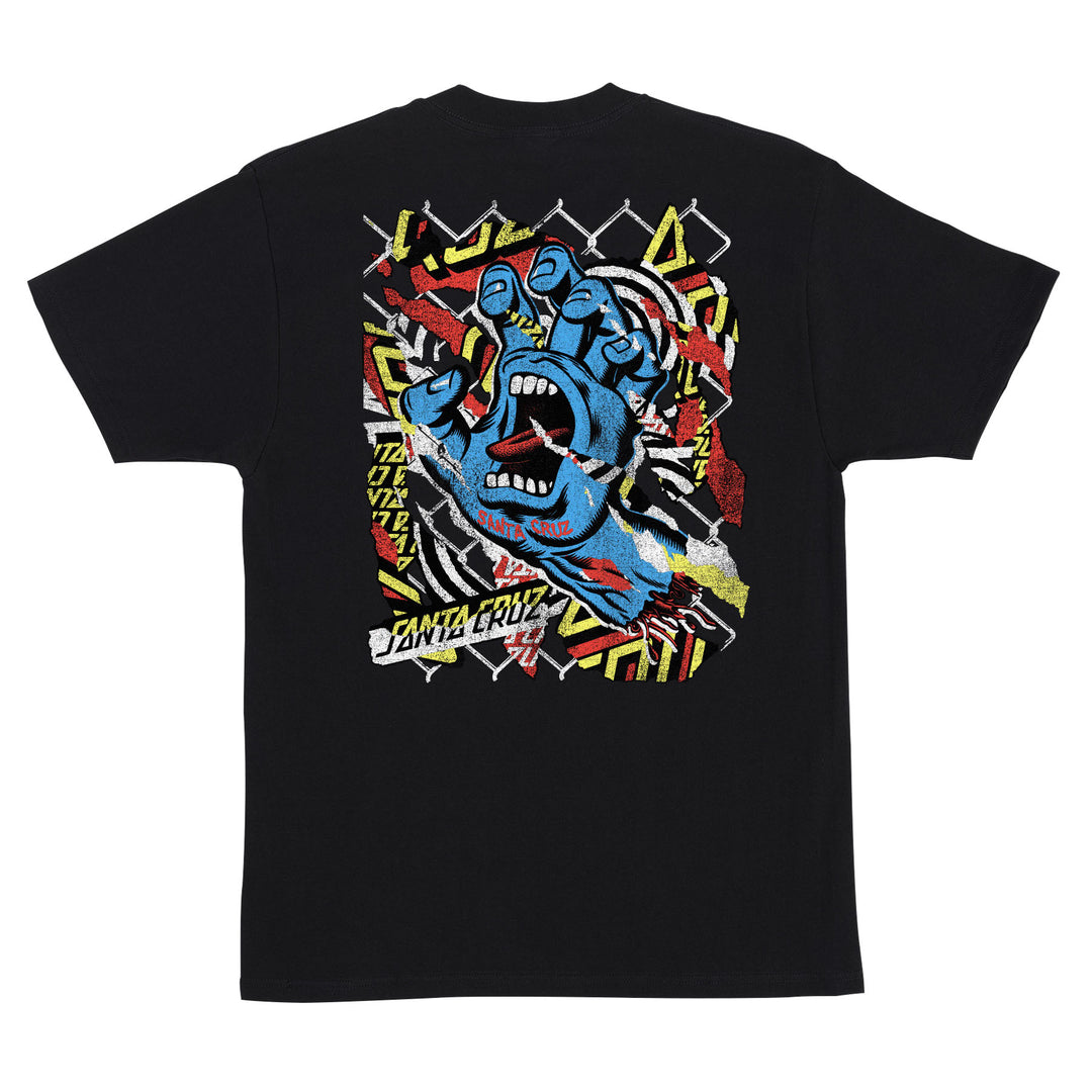 SANTA CRUZ Damaged Hand Tee Black