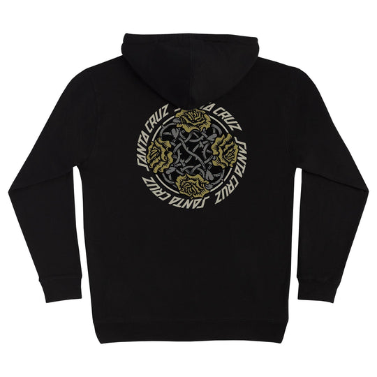 SANTA CRUZ Dressen Rose Solo Center Hoodie Black
