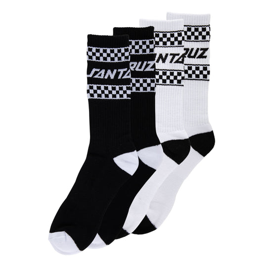 SANTA CRUZ Drift Strip Crew Socks (2 Pack)