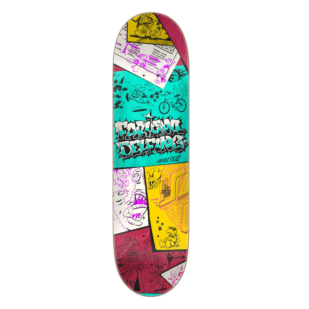SANTA CRUZ Delfino Scribble Feelbase Deck 8.25