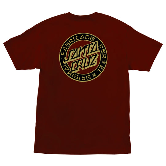 SANTA CRUZ Loco Dot Tee Burgundy