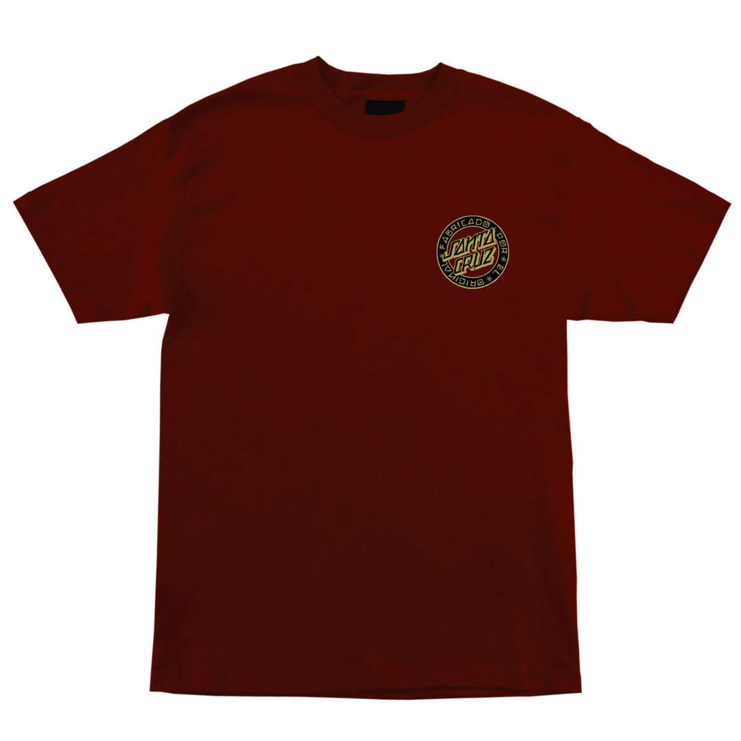 SANTA CRUZ Loco Dot Tee Burgundy