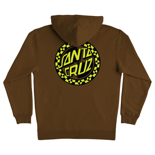 SANTA CRUZ Malba Crash Dot Hoodie Brown