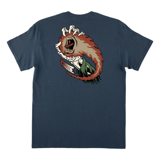SANTA CRUZ O'Brien Screaming Reaper Tee Blue Dusk