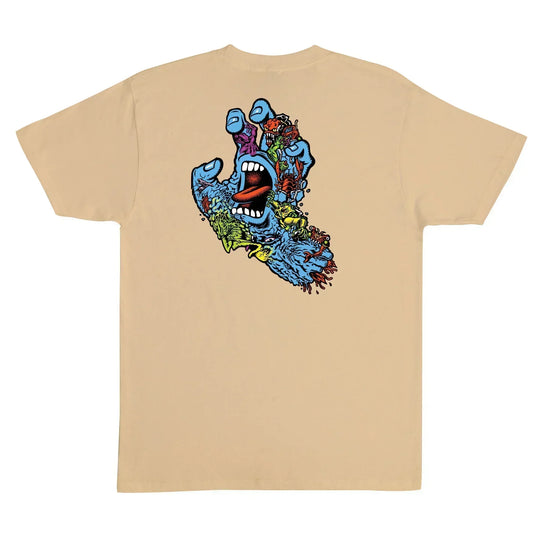 SANTA CRUZ Roskopp Screaming Five Tee Vegas Gold