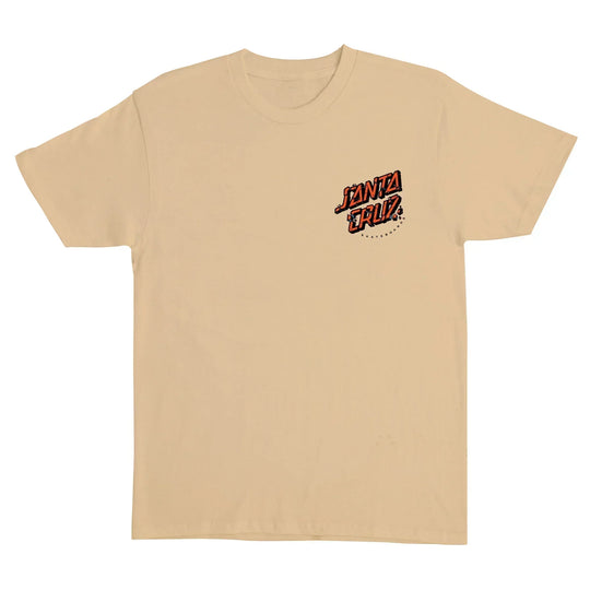 SANTA CRUZ Roskopp Screaming Five Tee Vegas Gold