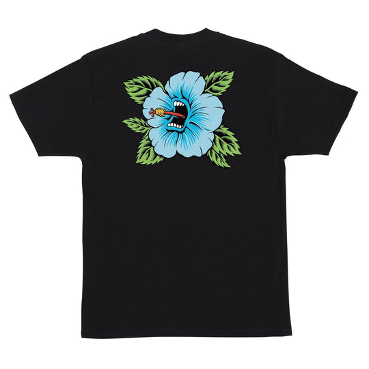 SANTA CRUZ Screaming Hibiscus Tee Black