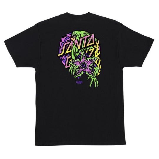 SANTA CRUZ Stranger Things Demogorgan Tee Black