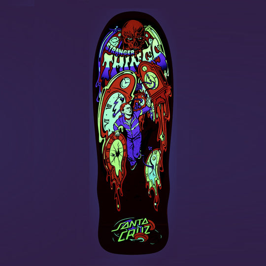 SANTA CRUZ Stranger Things Grabke Max Melting Clock Deck 9.7