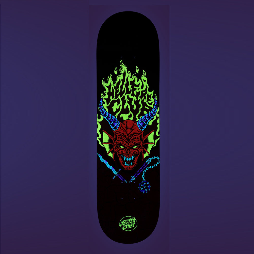 SANTA CRUZ Stranger Things Hellfire Club Deck 8.25