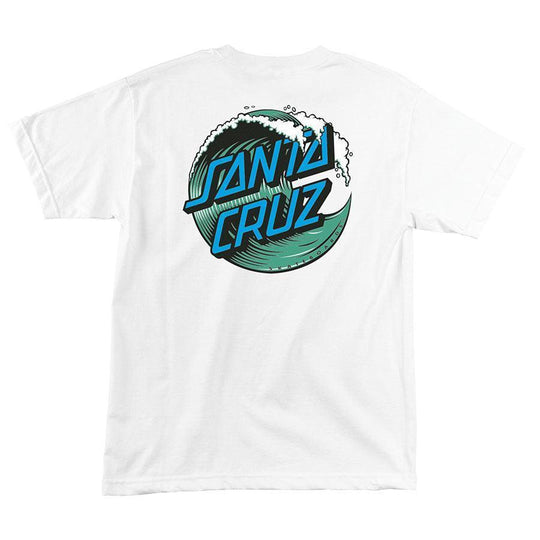SANTA CRUZ Wave Dot Tee White