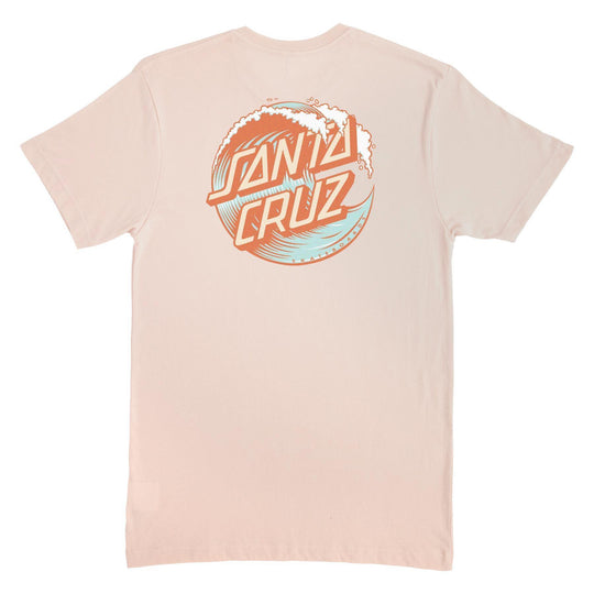 SANTA CRUZ Women's Wave Dot Relaxed Tee Blush