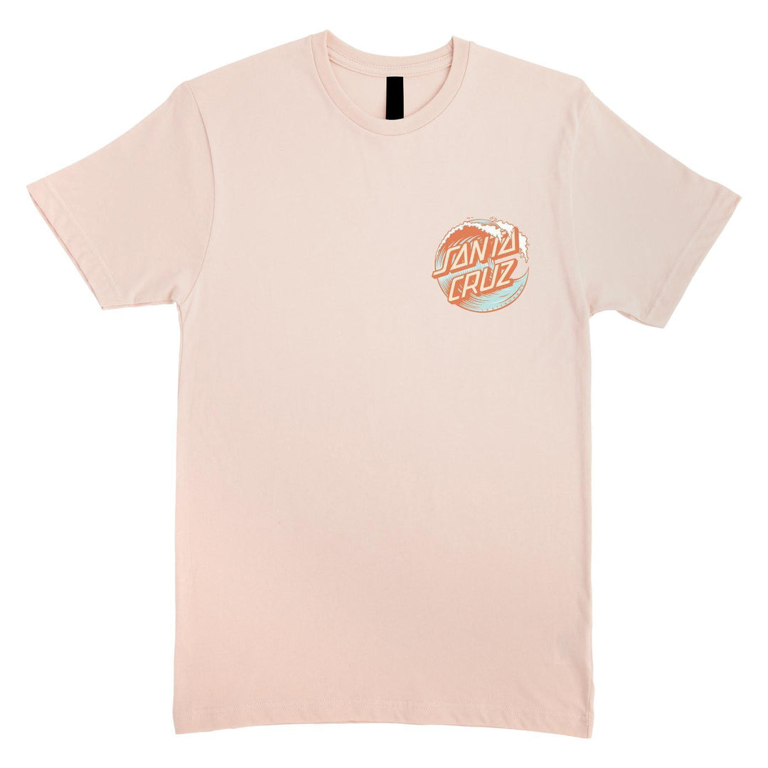 SANTA CRUZ Women's Wave Dot Relaxed Tee Blush