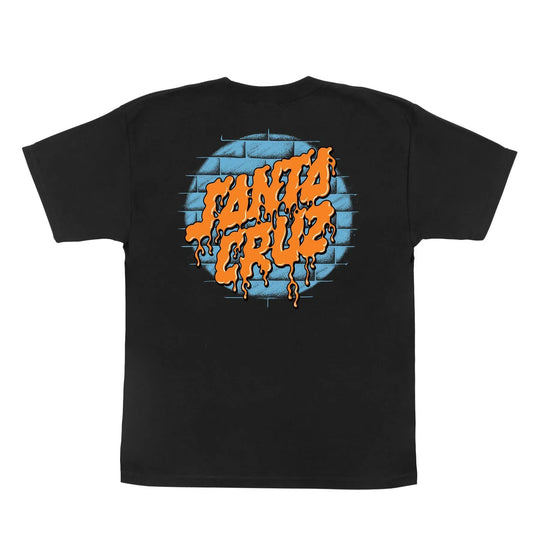 SANTA CRUZ Youth Delfino Spotlight Dot Tee Black
