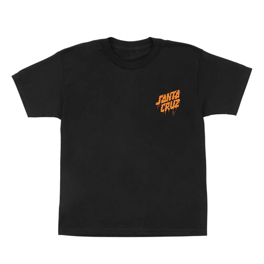 SANTA CRUZ Youth Delfino Spotlight Dot Tee Black