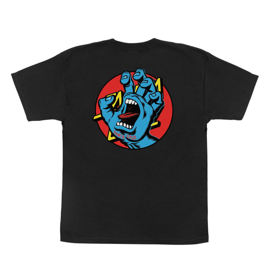 SANTA CRUZ Youth Hand Dot Tee Black