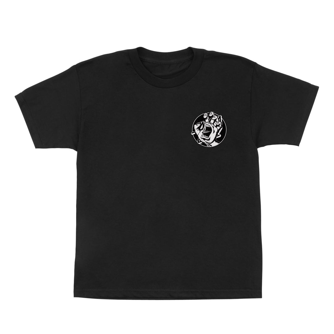 SANTA CRUZ Youth Hand Dot Tee Black