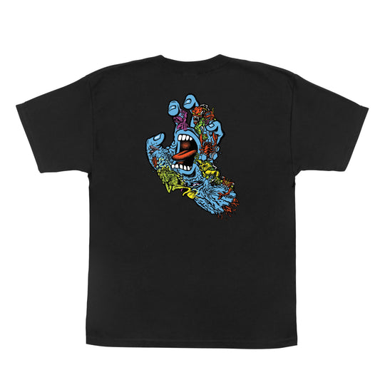 SANTA CRUZ Youth Roskopp Screaming Five Tee Black