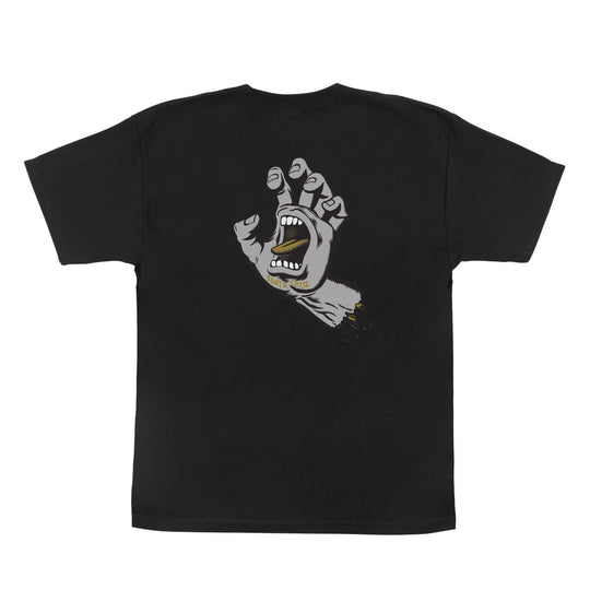 SANTA CRUZ Youth Screaming Hand Tee Black/Gold/Grey