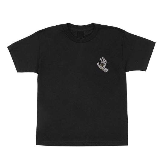 SANTA CRUZ Youth Screaming Hand Tee Black/Gold/Grey