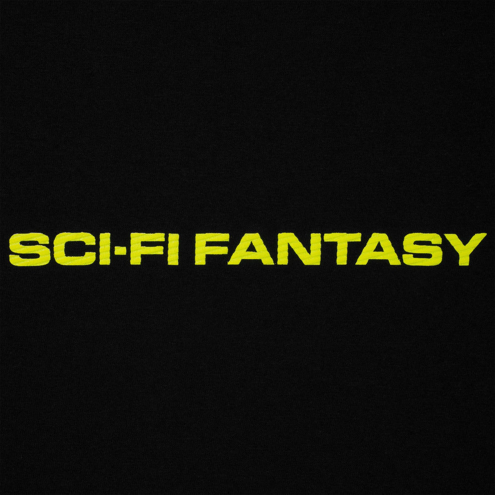 SCI-FI FANTASY Textured Logo Tee Black - Impact Skate