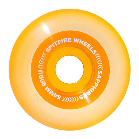 SPITFIRE 54mm Sapphire Clear Orange Wheels - Impact Skate