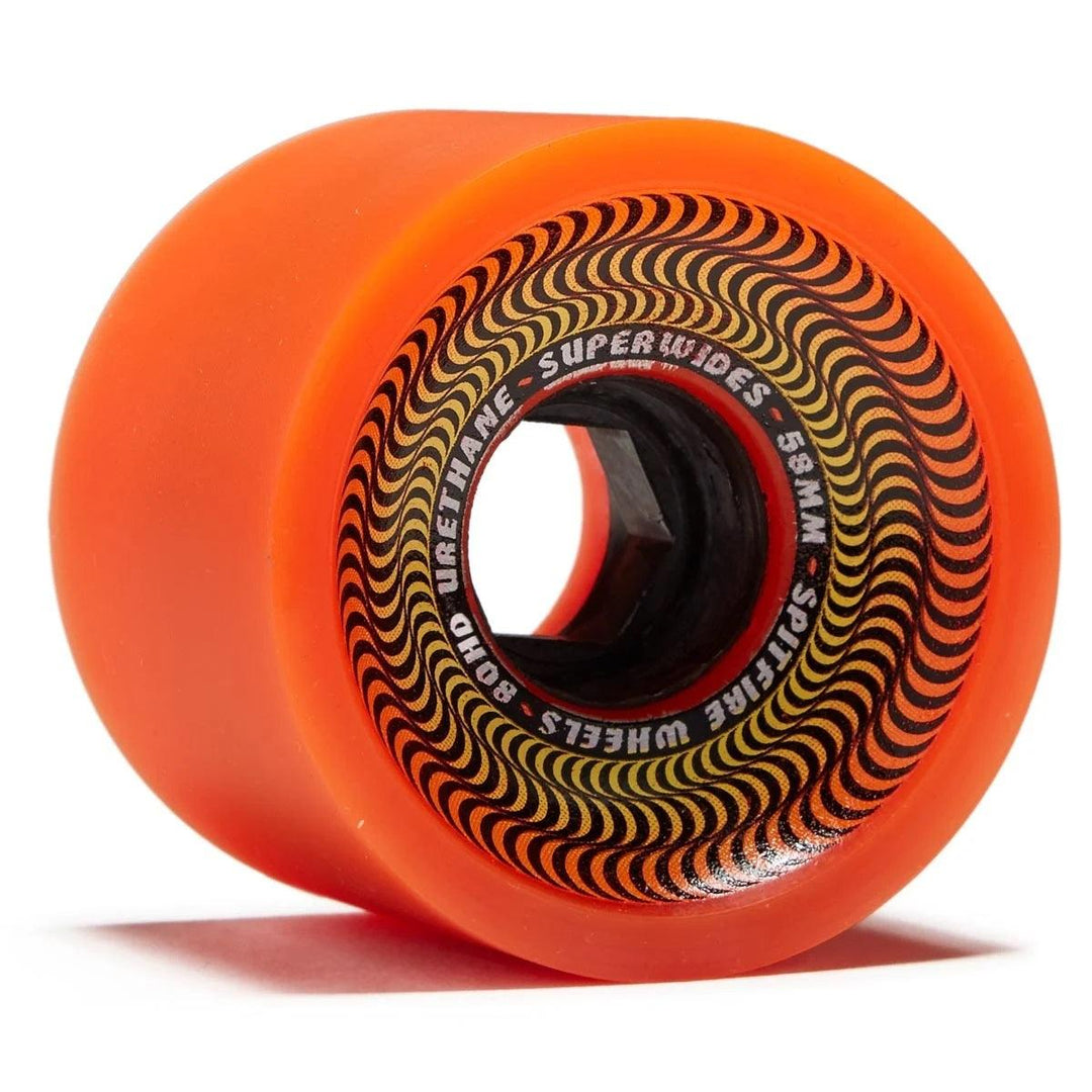 SPITFIRE 58mm 80hd Superwides Cruiser Wheels Orange - Impact Skate