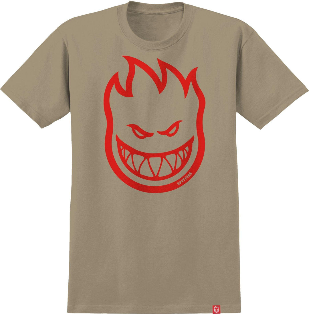 SPITFIRE Bighead Tee Sand/Red - Impact Skate