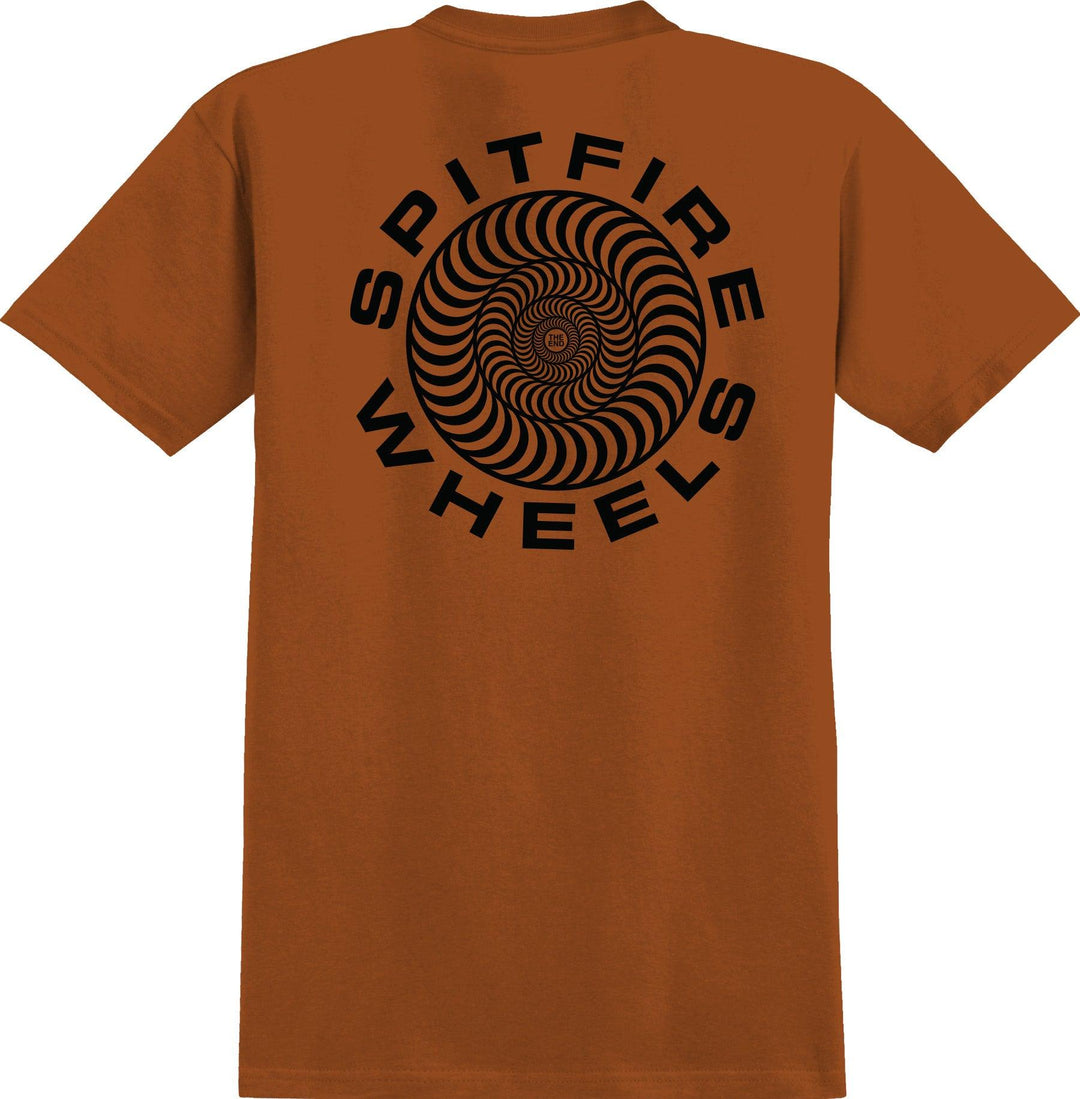 SPITFIRE Classic 87 Swirl Tee Texas Orange/Black - Impact Skate