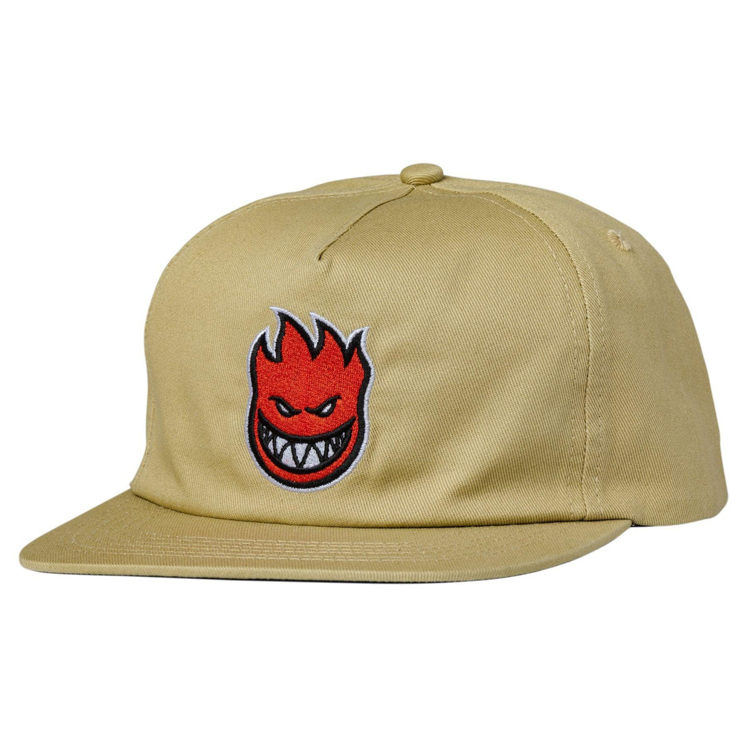 SPITFIRE Lil Bighead Fill Snapback Hat Tan/Red - Impact Skate