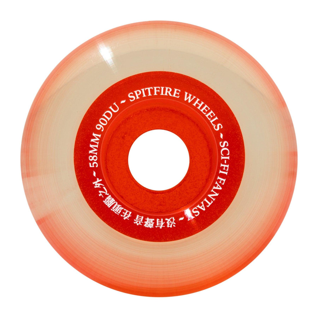 SPITFIRE x SCI-FI 58mm Sapphire Wheels Orange - Impact Skate