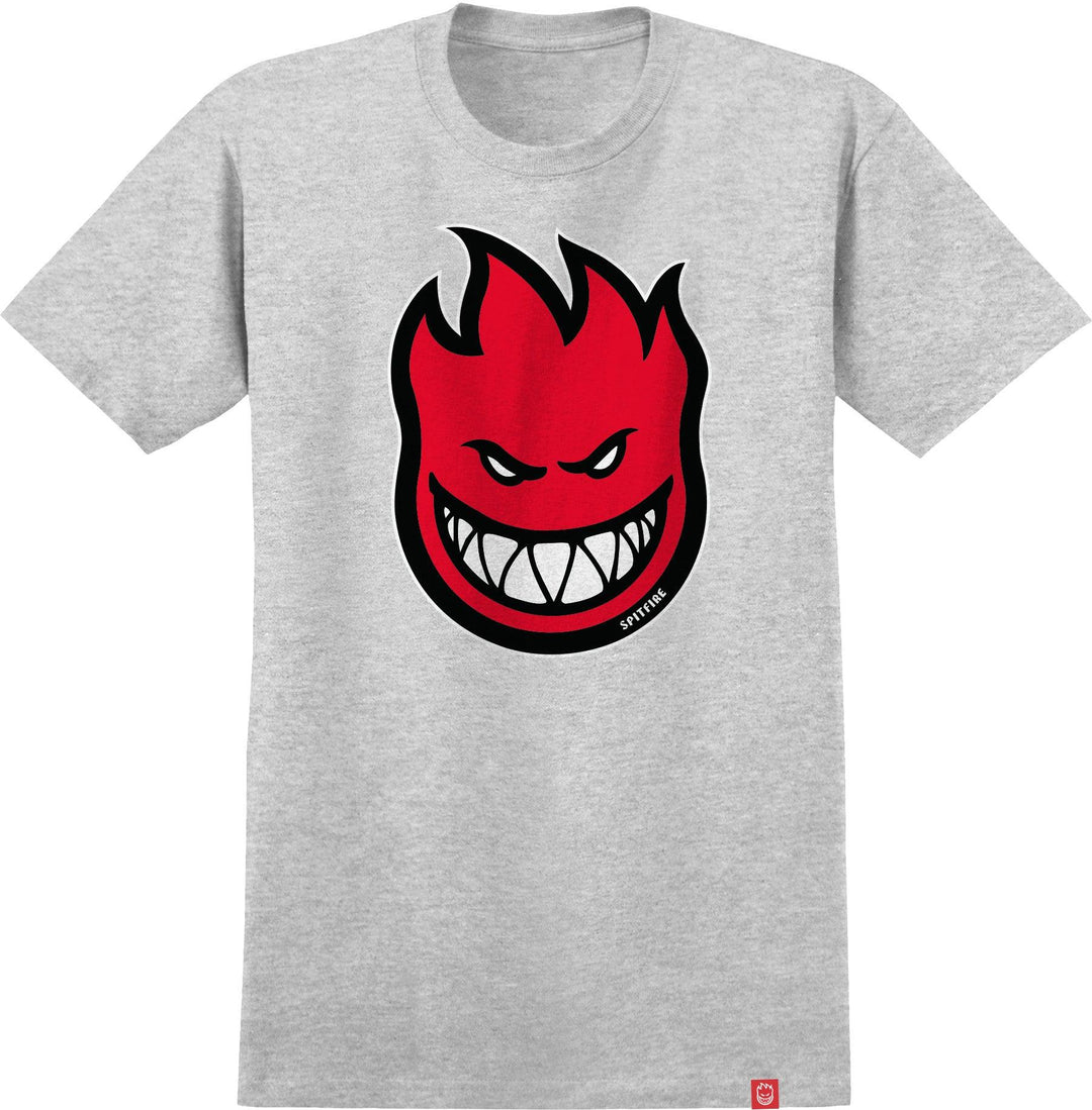 SPITFIRE Youth Bighead Fill Tee Ash/Red - Impact Skate