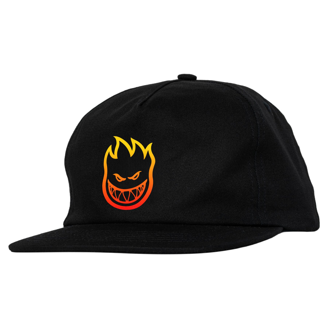 SPITFIRE Bighead Fade Fill Snapback Hat Black/Orange/Red