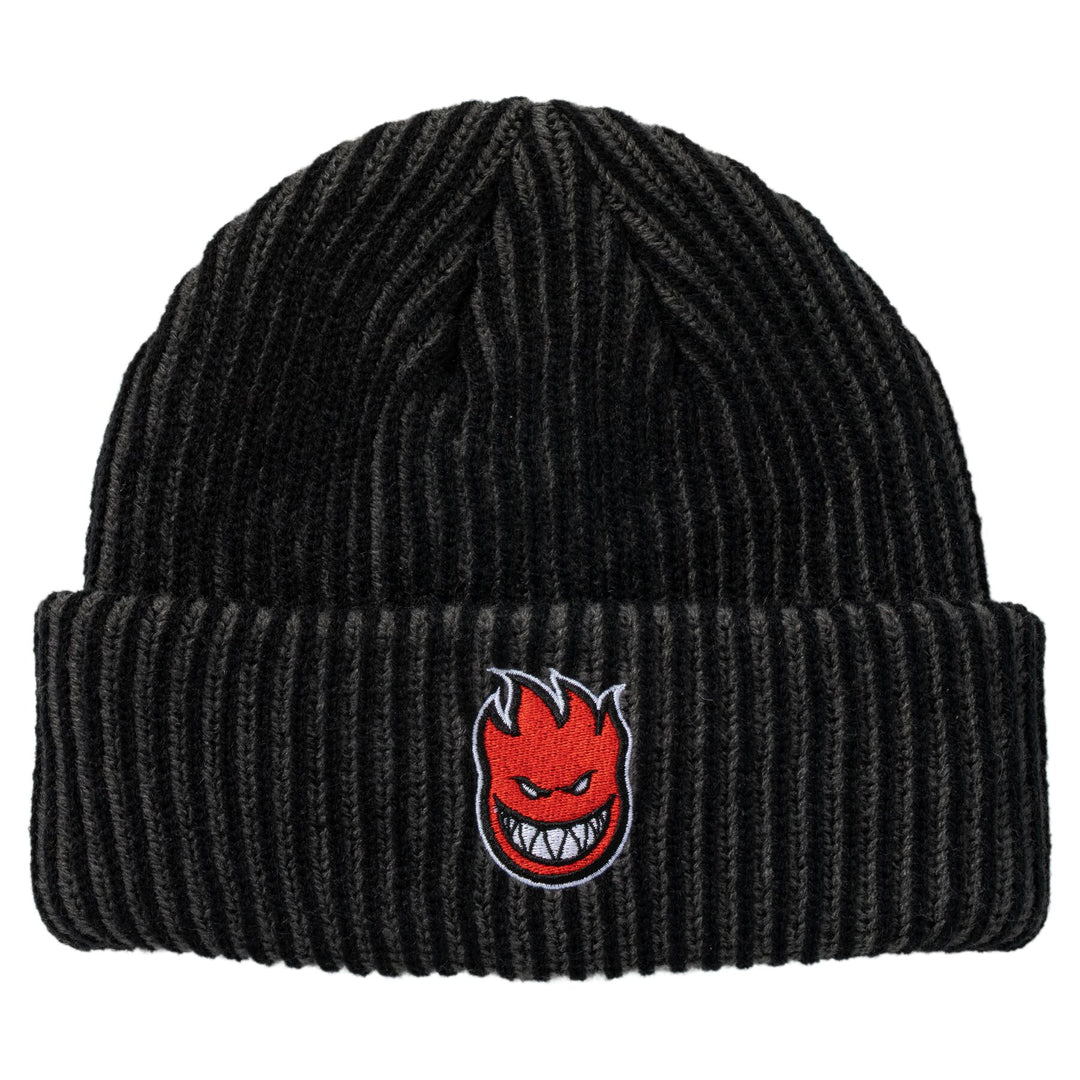 SPITFIRE Bighead Fill Cuff Beanie Black/Charcoal/Red
