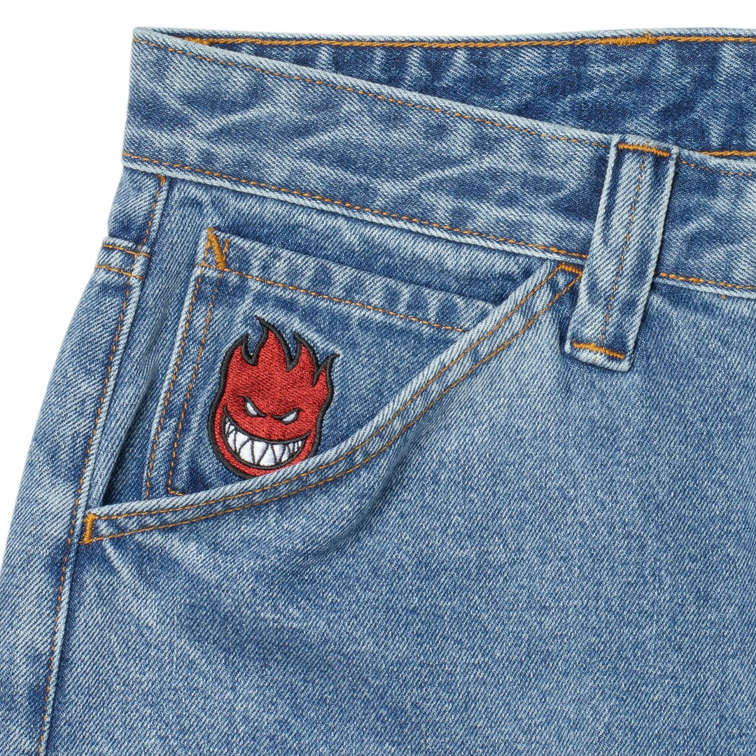 SPITFIRE Bighead Fill Denim Pants Medium Stonewash