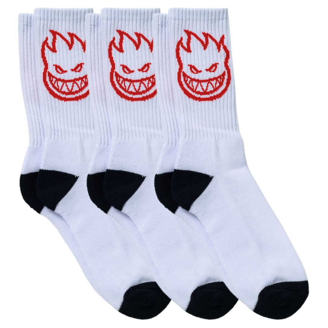 SPITFIRE Bighead 3 Pack Socks White/Red/Black