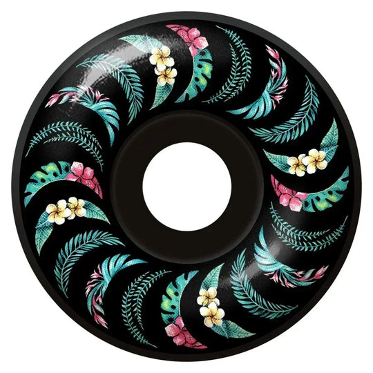 SPITFIRE 55mm Floral Classic Formula Four Wheels Black