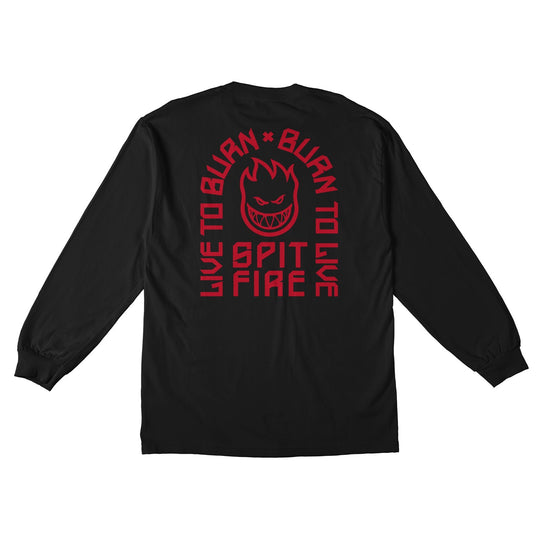 SPITFIRE LTB Arch III Longsleeve Black/Red
