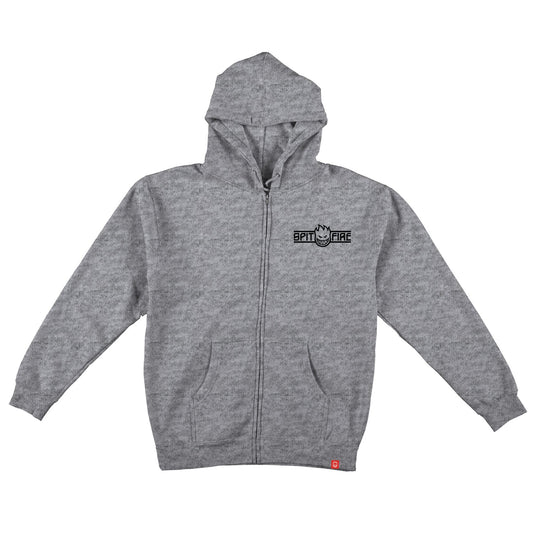 SPITFIRE LTB Arch II Zip Hoodie Heather Grey/Black