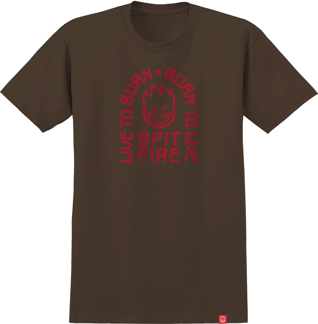 SPITFIRE LTB Arch Tee Brown/Red