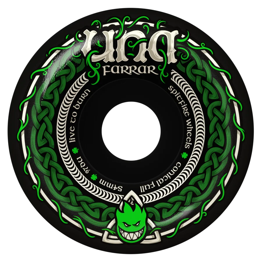 SPITFIRE 54mm Una Trinity Conical Full Formula Four 97a Skateboard Wheels