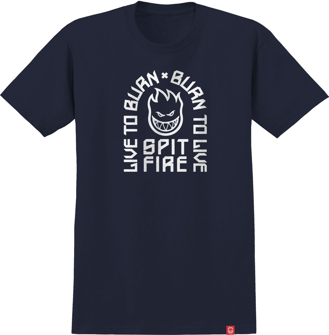 SPITFIRE Youth LTB Arch Tee Navy/White