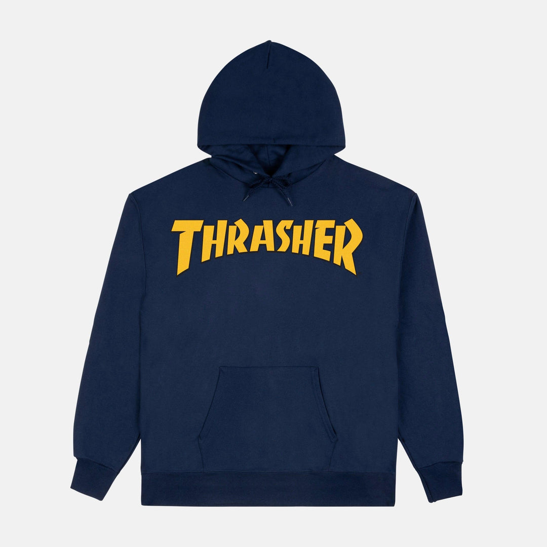 THRASHER Cover Logo Hoodie Navy - Impact Skate
