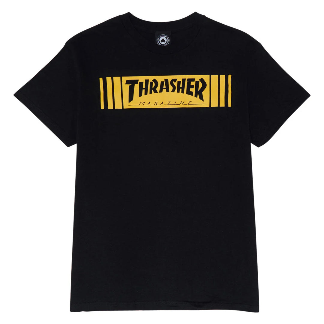 THRASHER BAR Tee Black