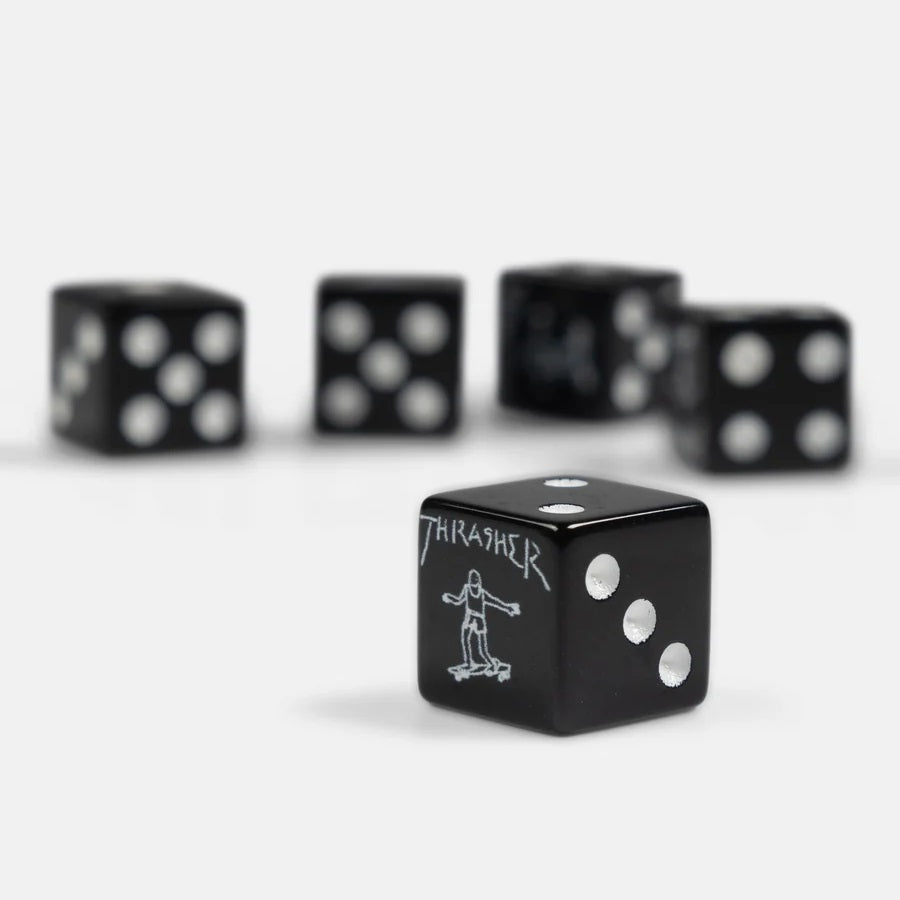 THRASHER Gonz Dice Set Black