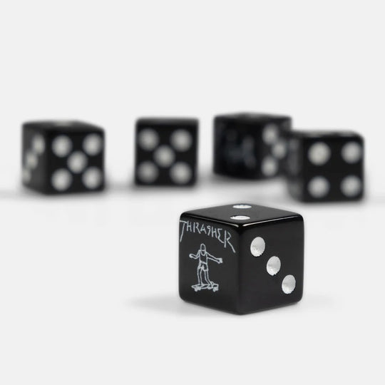 THRASHER Gonz Dice Set Black