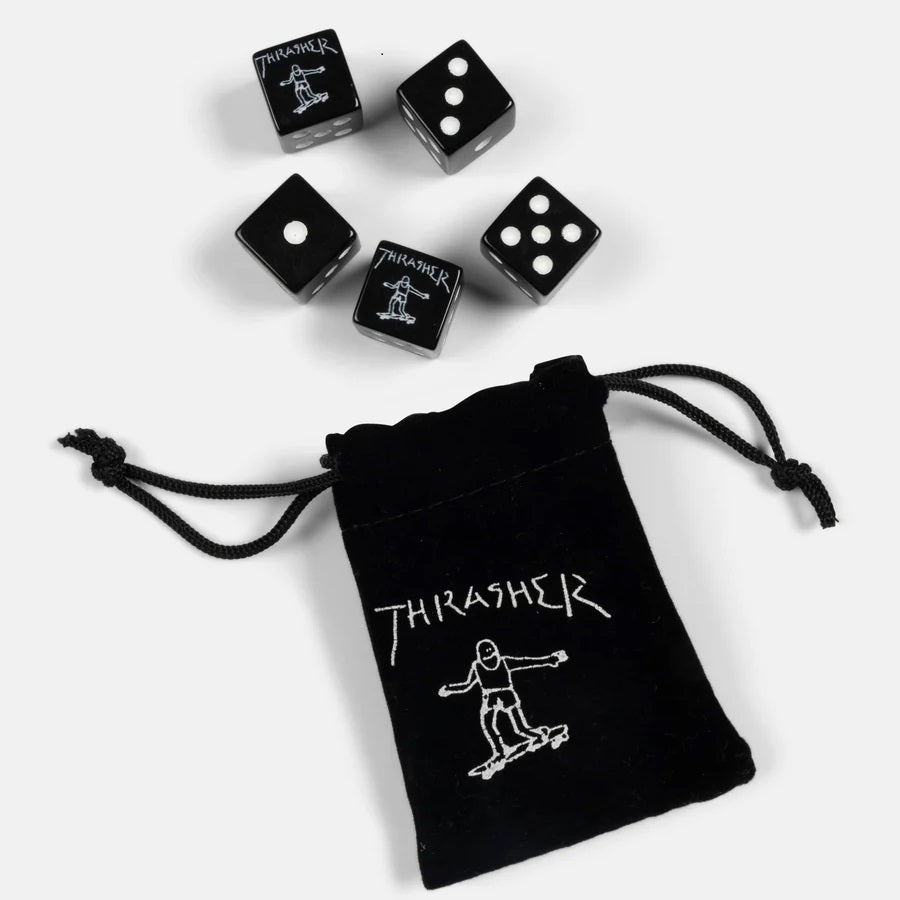 THRASHER Gonz Dice Set Black