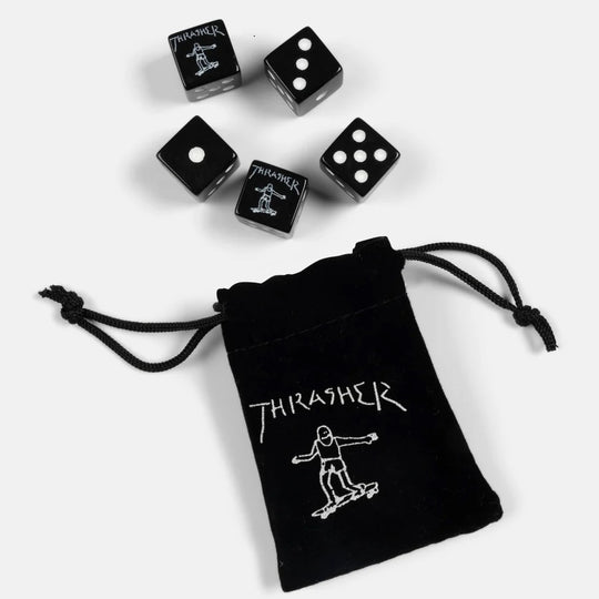 THRASHER Gonz Dice Set Black