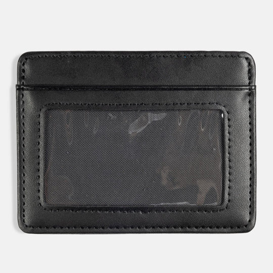 THRASHER Leather Card Wallet Black